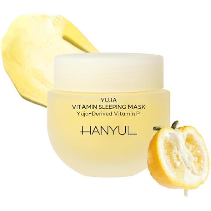 Hanyul YUJA VITAMIN SLEEPING MASK | OVERNIGHT FACE MASK FOR BRIGHTENING, TONING, MOISTURIZING, NIGHT SKINCARE WITH VITAMIN C, B AND HYALURONIC ACID, NON-COMEDOGENIC TESTED, 2.37 FL.OZ. - Image 1